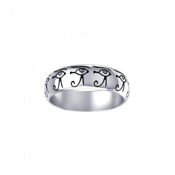 Beyond the symbolism of the Eye of Horus ~ Sterling Silver Jewelry Ring TR3318 - Jewelry